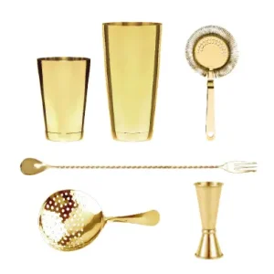Gratis Retour HorecaTraders Gouden Cocktail Set | 6 Delig