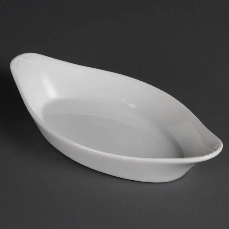 Olympia gratineerschaal porselein ovaal | 25,3 x 14cm | stuks 6 Superprijs