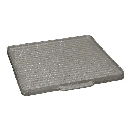Gratis Retour HorecaTraders Grillplaat | Gietijzer | 7.7 kg | 40 x 40 cm