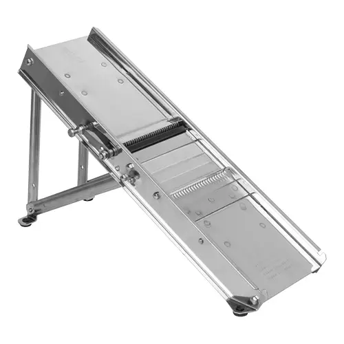 Goedkoop HorecaTraders Groente-snijder | RVS | Mandoline | 41 x 13 x 25 cm