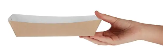 HorecaTraders Kraft voedselbakjes composteerbaar | 22 cm | 250 stuks Hoge Kwaliteit