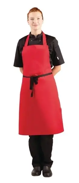 Koop Vandaag HorecaTraders Halterschort polyester-katoen rood