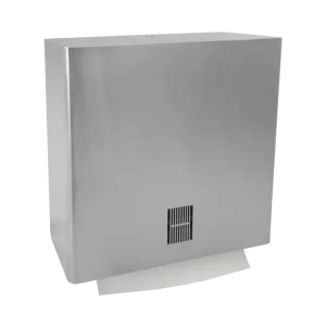 Seizoensaanbieding HorecaTraders Handdoekdispenser Wandaansluiting - RVS Gesatineerd - 303x120x314mm - 750 vellen