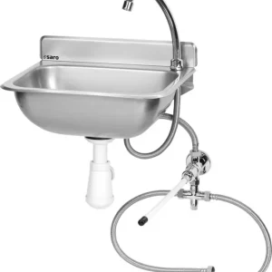 Saro Handenwasbak Model | kniebediening | RVS 38xB20xH33 cm Express Levering