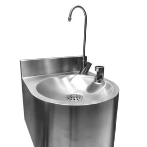 Populair HorecaTraders hangende drinkfontein van roestvrij staal | B 324 x D 360 x H 290 mm