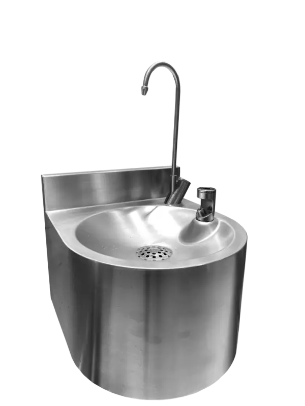 Populair HorecaTraders hangende drinkfontein van roestvrij staal | B 324 x D 360 x H 290 mm