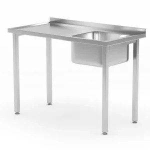 Exclusieve Aanbieding HorecaTraders Spoeltafel met bouten | 800x600x(h)850 | spoelbak links