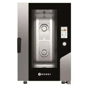 Gereduceerde Prijs HorecaTraders Hetelucht Stoomoven | Touchscreen | 11x GN 1/1 | Elektrische | 73x78,5x(h)113cm