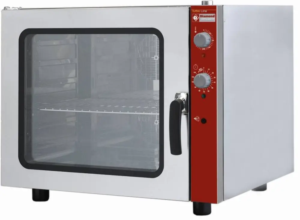 HorecaTraders Heteluchtoven met stoomfunctie voor 6x1/1 GN Snelle Levering