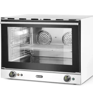 HorecaTraders Heteluchtoven | Vochtinjectie | GN 1/1 tray van 6,5 mm en GN 1/1 rooster | 69,9x60,8x(h)55cm Gecertificeerd