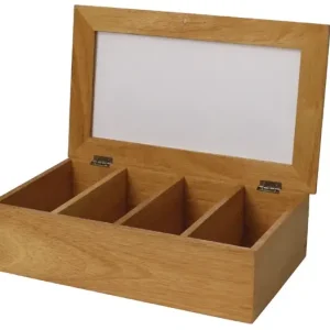 Gratis Retour Olympiaheveahouten theedoos | 9cm(h) x 33,5cm(b) x 20cm