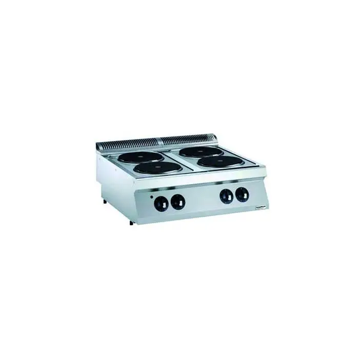 HorecaTraders Horeca Elektrische Kookunit 4 branders | 10.4KW Bestel Nu