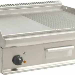 Saro Horeca Grillplaat | Glad/Geribbeld | 80x70cm | 400V Alleen Vandaag