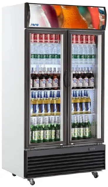 Saro Horeca Koelkast met 2 glazen deuren | Ventilator Koeling Dagaanbieding