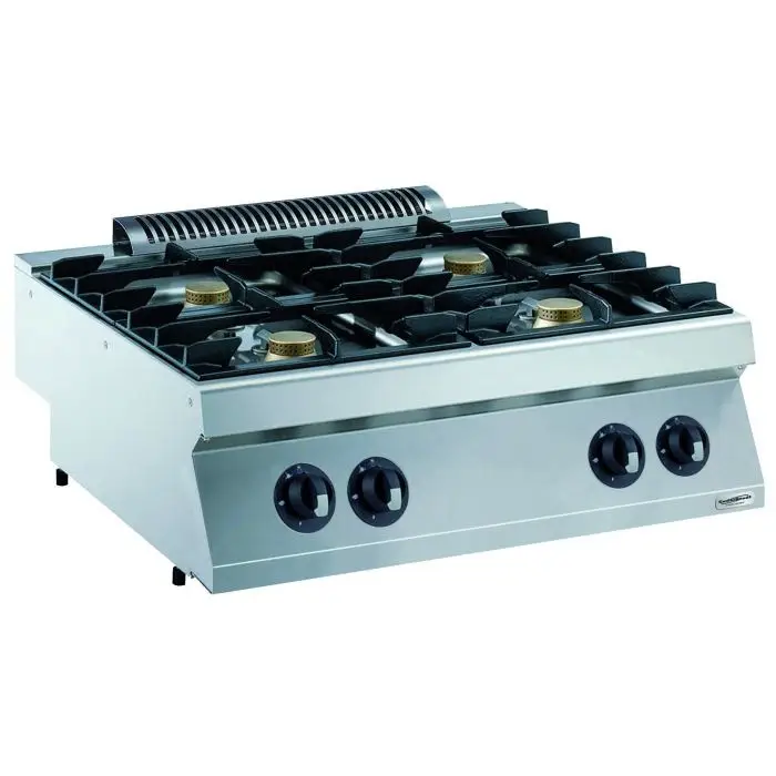 HorecaTraders Horeca Kookunit Gas 4 branders | 22KW Fabrieksprijs