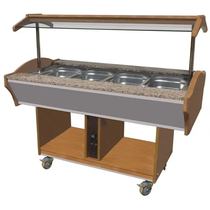 Combisteel Horeca Salade Bar - 151x90x87/132 cm Koopje