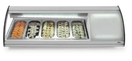 Exclusieve Aanbieding Arktic Horeca Sushi cooling display 63 l 5x GN 1/3