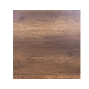 Horeca Traders Tafelblad - Buiten - HPL Houtlook - Donker Canyon - Vierkant - 60x60cm Express Levering