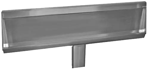 Beste Prijs HorecaTraders Horeca Urinoirgoot Geborsteld RVS met thermo-ﬂushsysteem| 4 formaten