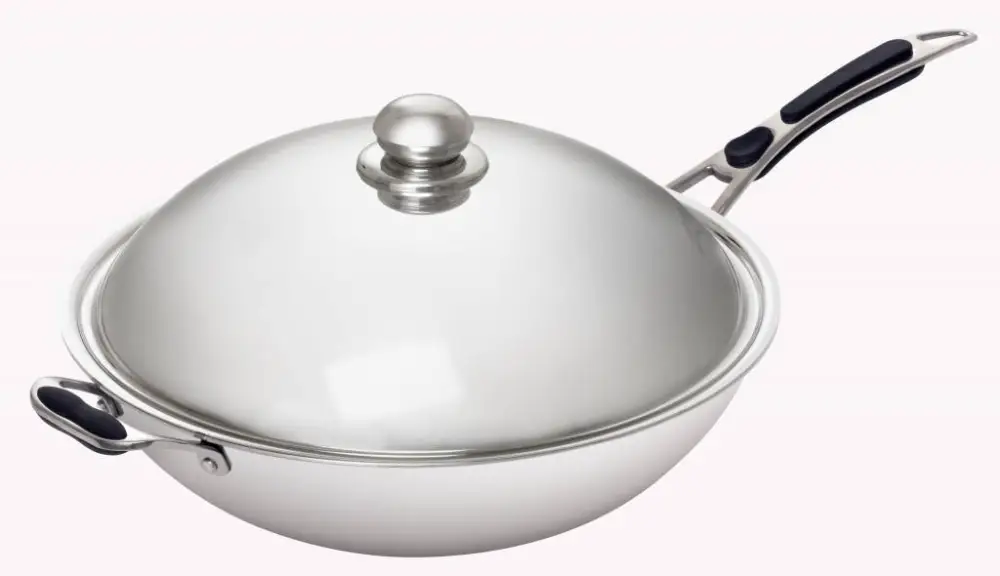 Must-Have HorecaTraders Horeca Wokpan Ronde Bodem + Deksel | 36cmØ