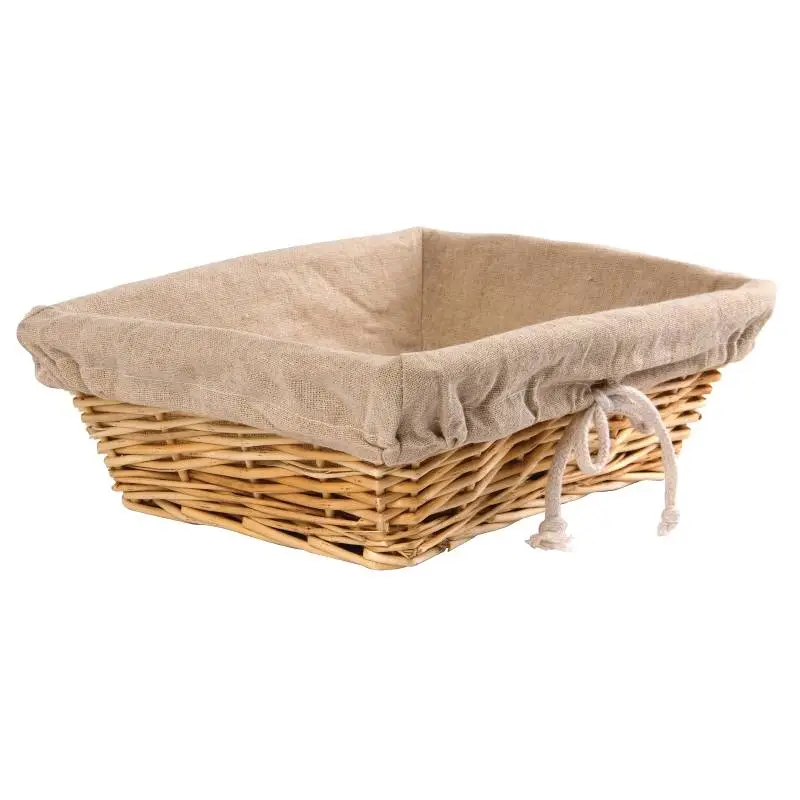 HorecaTraders Broodmand met hoes | 9,5(h) x 31,5(b) x 23(d)cm Direct Verzonden