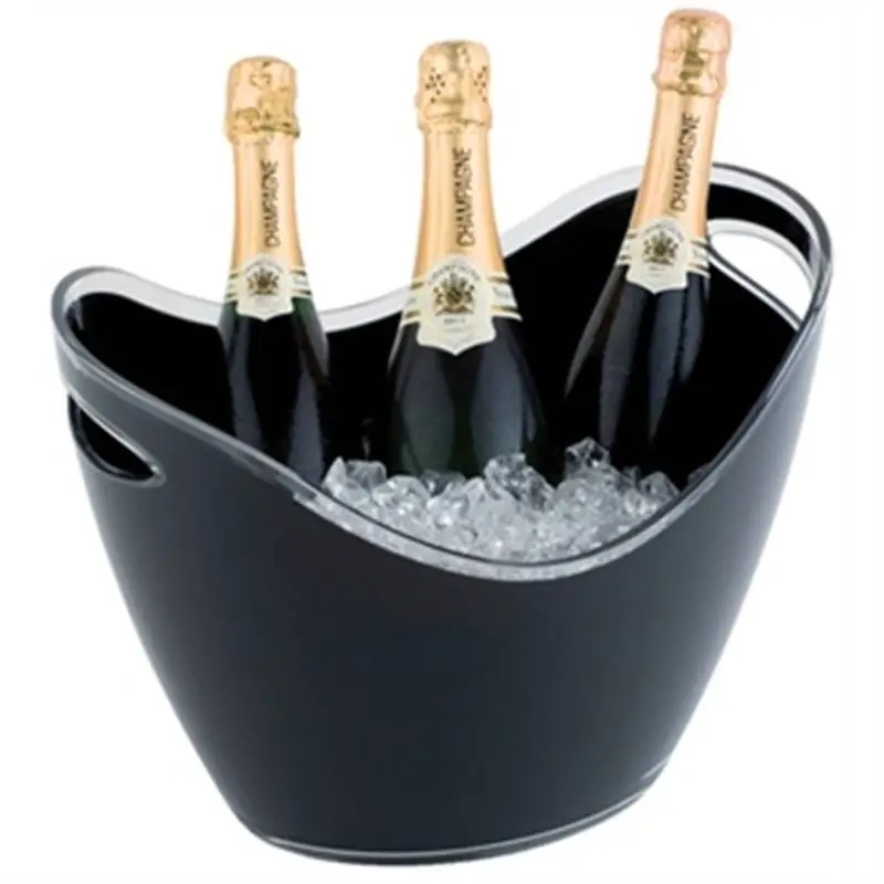 HorecaTraders Champagne bowl zwart groot Lage Kosten