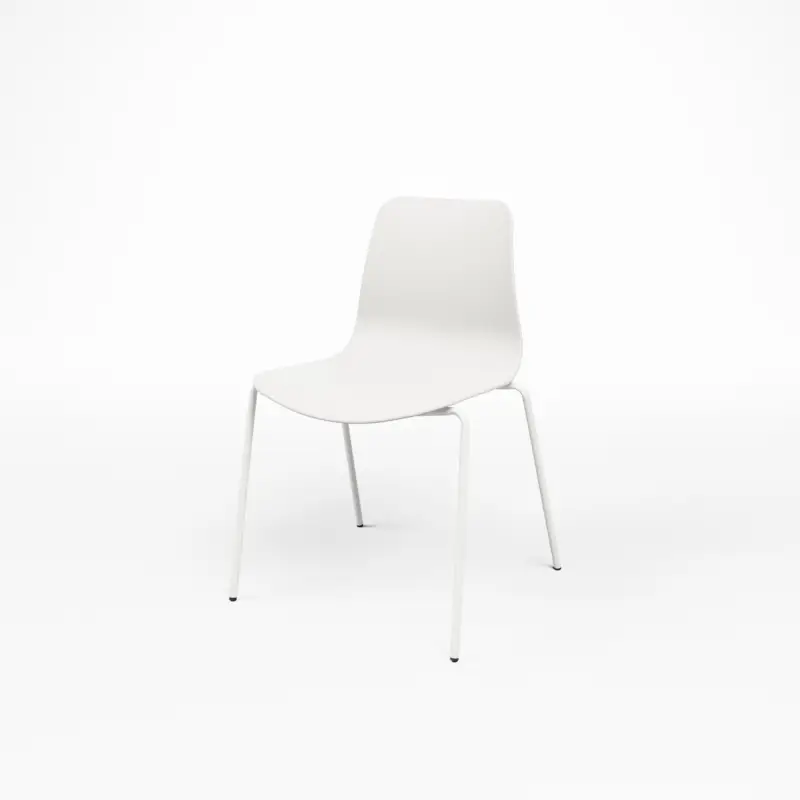 Nieuw HorecaTraders HorecaTraders curvo stapelstoel | Wit | 54 x 50 x 79 cm | 4 stuks