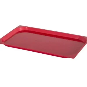 HorecaTraders Dienblad Rood 530X325 mm 10 Stuks Speciale Aanbieding