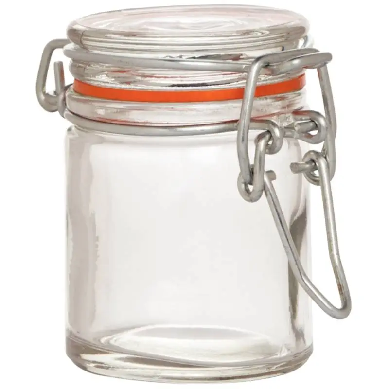 HorecaTraders Glazen mini conservenpot, 6 cm, 50 ml (12 stuks) Lage Kosten