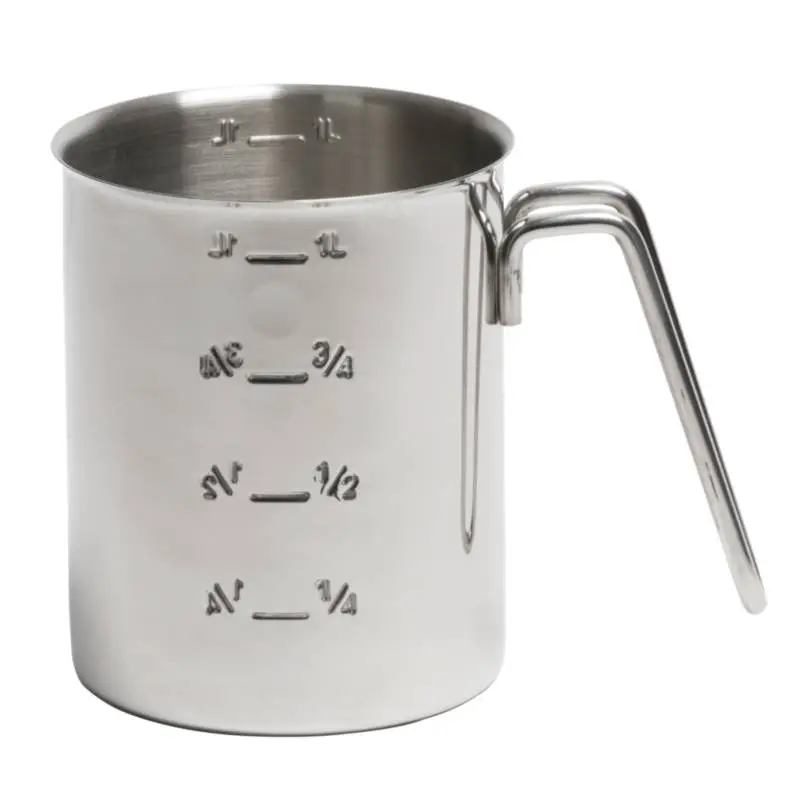Premium HorecaTraders Maatbeker RVS met maatverdeling | 1 Liter