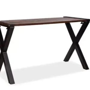 Bestseller HorecaTraders Tafel Bruin-Zwart Hardhout Hoog | 220x80x(h)110cm