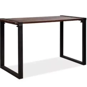HorecaTraders Tafel | Bruin-Zwart | Hardhout | Hoog | 220x80x110cm Nu Kopen