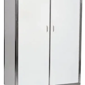 Beste Prijs HorecaTraders RVS Horeca porselein servieskast 130 cm