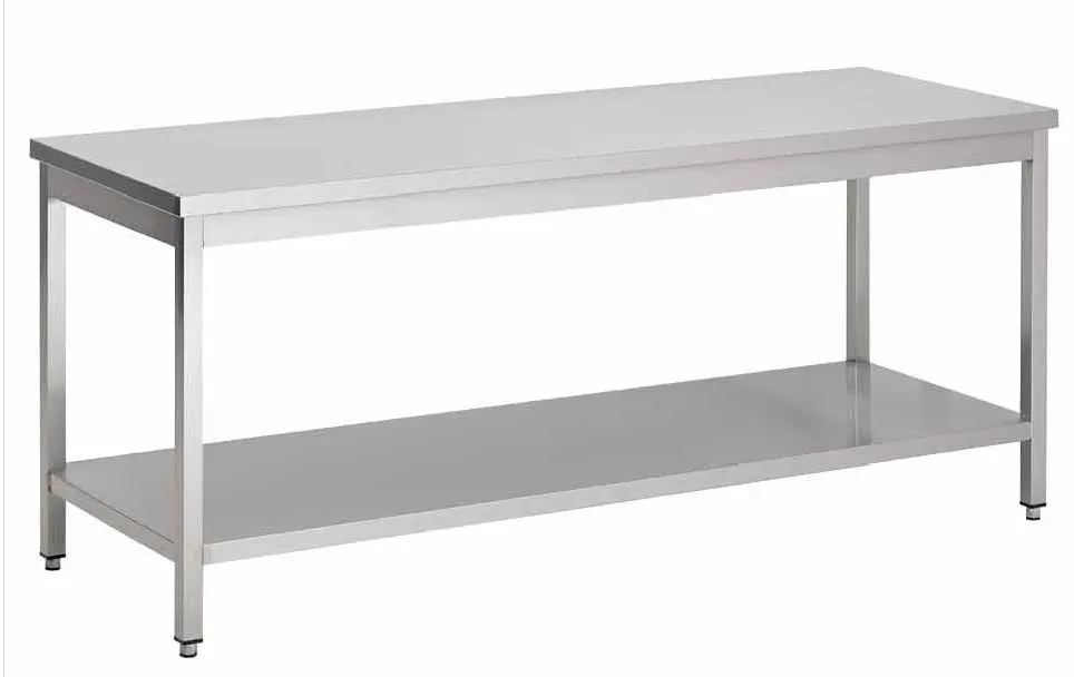 HorecaTraders RVS werktafel demontabel | 100 x 85 x 60 cm Voordeelprijs