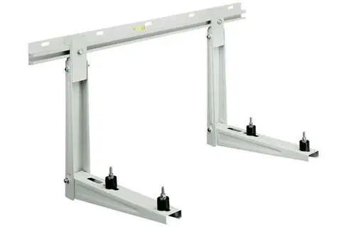 HorecaTraders Ms219 muurkonzole gelakt + traverse - 550x375x1000mm - 70+70kg Koopje