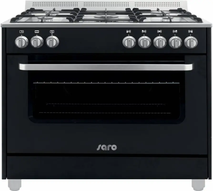 Saro Multifunctionele Kooktoestel Gas Oven | 5 Pits - Zwart Alleen Vandaag