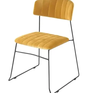 HorecaTraders Teddy Stoel | Geel | 79(h)x55x51,5cm Lage Prijs
