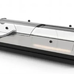 HorecaTraders Neutrale vitrine | Beschikbaar in 3 maten | Toegang aan beide kanten | LED verlichting Direct Verzonden