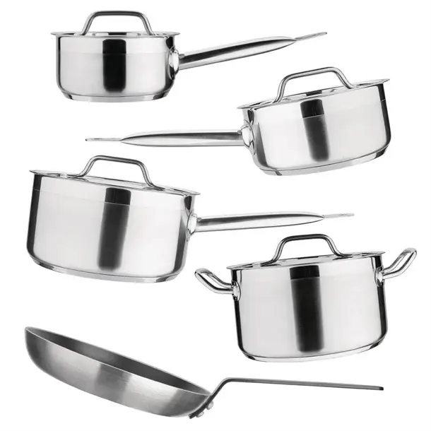 HorecaTraders Nisbets |Essentials Cook Like A Pro |5-delige pannenset Superprijs