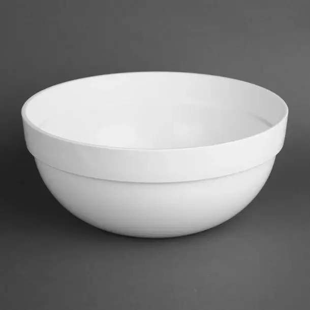 HorecaTraders Essentials polypropyleen witte mengkom | 3L | n11(h) x 26(Ø)cm Seizoensaanbieding