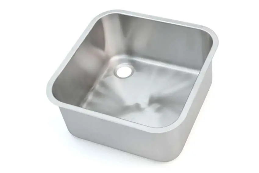 HorecaTraders RVS Inlasspoelbak | Clouded Scotch Brite | 500x500x350mm Superprijs