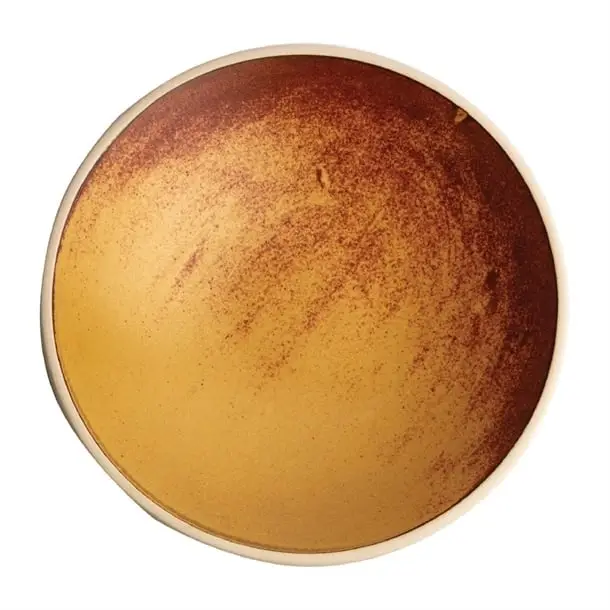Merkproduct Olympia canvas ondiepe schaal sienna roest | 200 mm | (pak van 6)