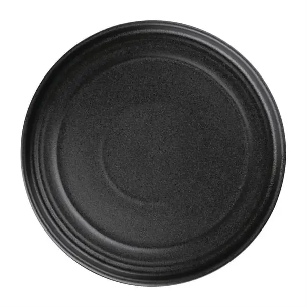 Beste Prijs Olympia Cavolo platte ronde borden | 22cm | zwart | 4 stuks