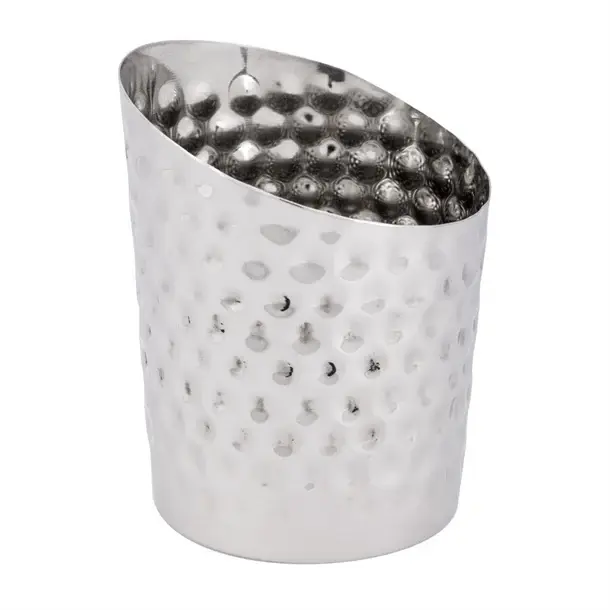 Snelle Levering Olympia chipbeker gehamerd | 480ml | 112 x 95mm