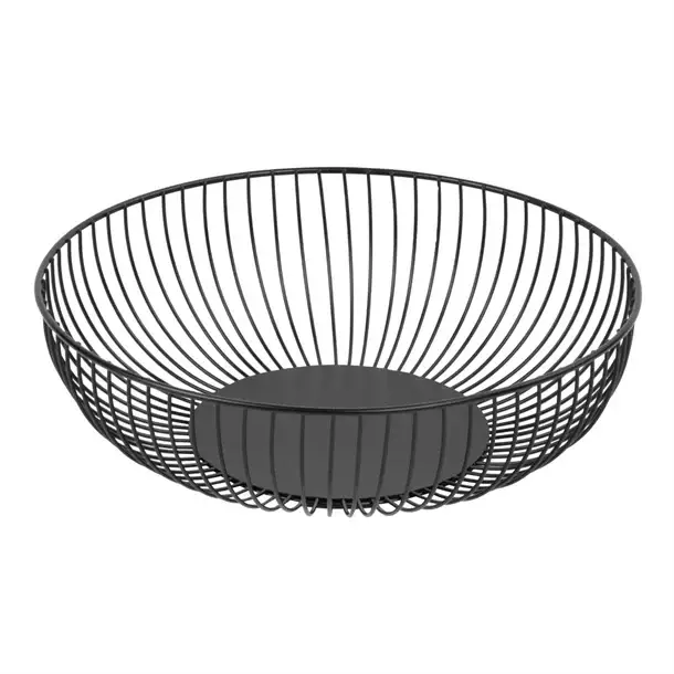 Olympia Olympia draadvoer displayschaal rond | Zwart | 285x85mm Op = Op