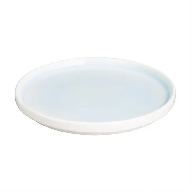 Beperkte Voorraad OlympiaFondant borden | aqua blauw | Ø215mm | 6 stuks
