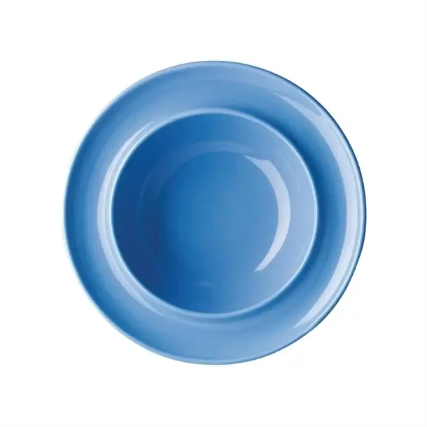 Voordeelprijs Olympia Heritage kom met verhoogde rand | 205mm | blauw | 4 stuks