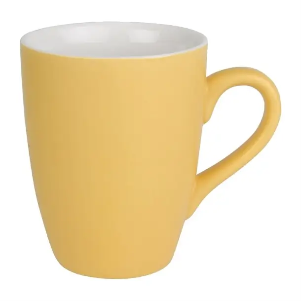 Beperkte Voorraad Olympia Pastel mok | porselein | geel | 34cl | 6 stuks