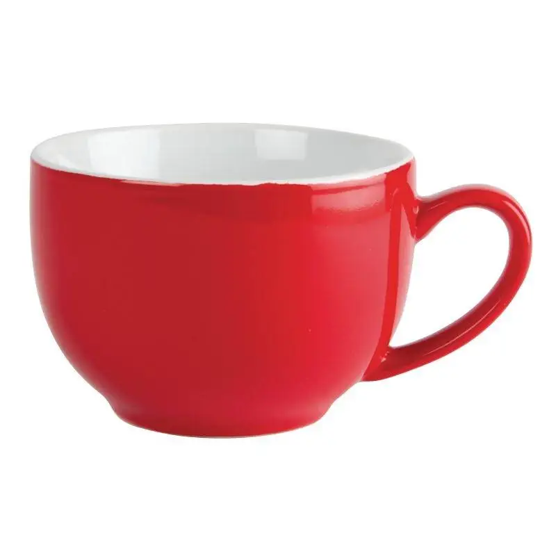 Olympia Rode Cappuccino Kop Porselein 34cl | 12 stuks Laatste Kans