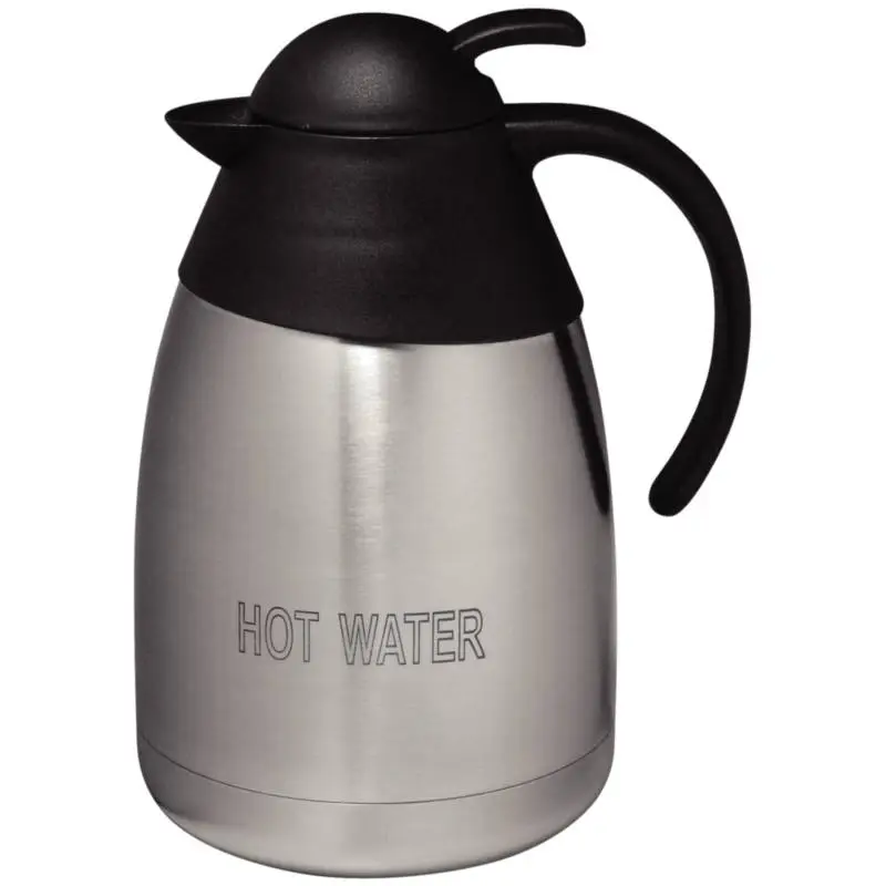Olympia RVS isoleerkan, 'HOT WATER', 1,5ltr Speciale Aanbieding
